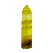 Yellow Banded Fluorite Fully Polished Point/ Tower Specimen.   SP16453POL