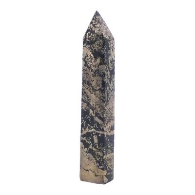 Pyrite With Marcasite Fully Polished And Faceted Point Specimen.   SP17001POL