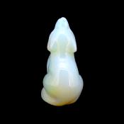 GEMSTONE WOLF CARVING IN OPALITE.   SPR14486POL