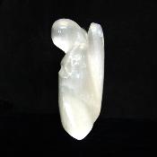 Angel Carving in Selenite (Satin Spar) Small Size.   SPR15838POL