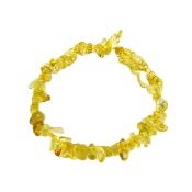 Gemstone Elasticated Chip Bracelet In Citrine.   SPR16168BR